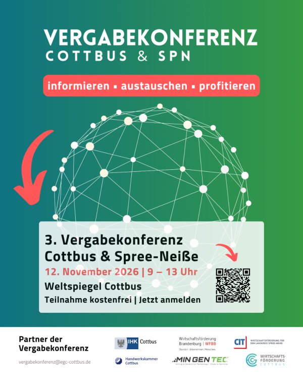 Dritte Vergabekonferenz Cottbus &amp; Spree-Neiße: Aufträge für 2027 frühzeitig im Blick